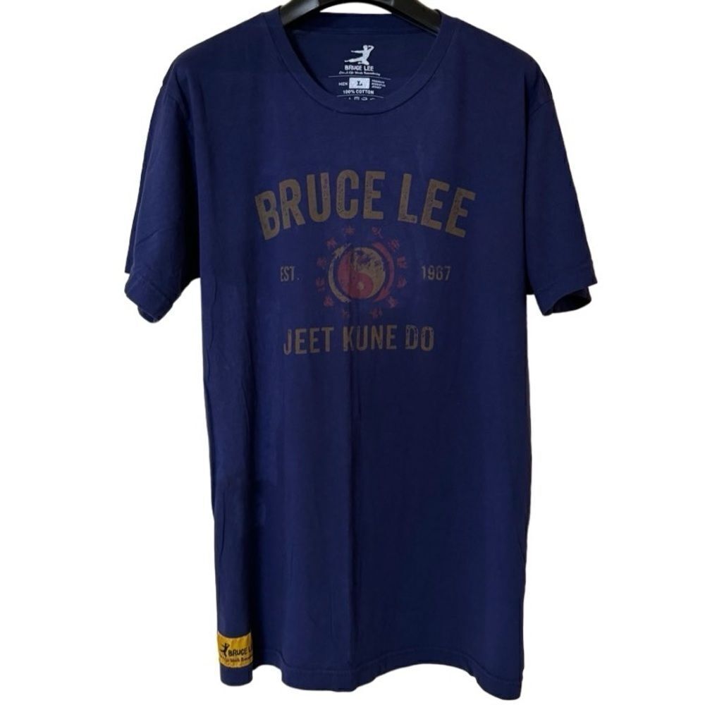 Bruce Lee Men’s Blue Jet Kune Do Graphic Shirt Sz L